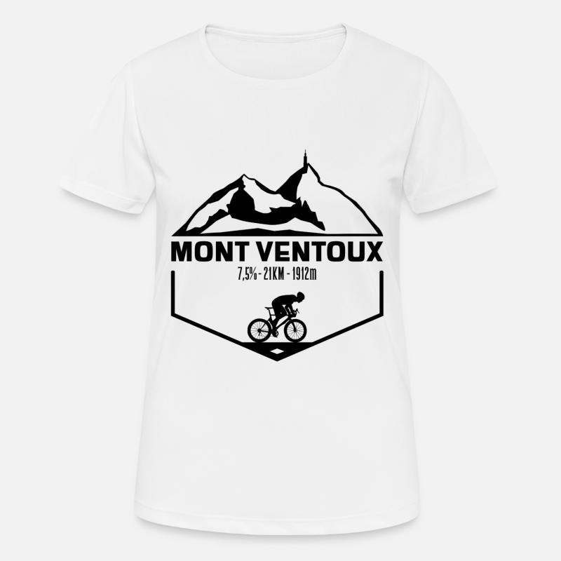 Mont Ventoux Black Edition - Women's Breathable T-Shirt - white