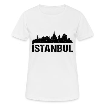 Horizon d’Istanbul - T-shirt respirant Femme - blanc - Devant - AI Model Female 172 dark (172cm)