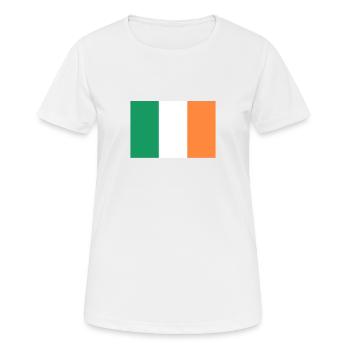 Irlande - T-shirt respirant Femme - blanc - Devant - AI Model Female 172 dark (172cm)