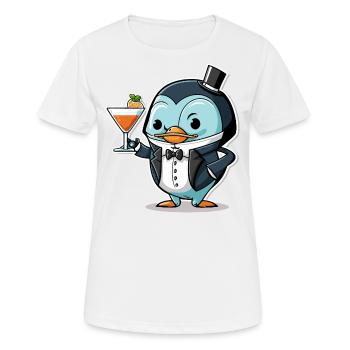 Penguins Pour - Women's Breathable T-Shirt - white - Front - AI Model Female 172 dark (172cm)