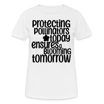 Frase - Blooming Tomorrow - Flor - T-shirt respirant Femme - blanc - Devant - AI Model Female 172 dark (172cm)