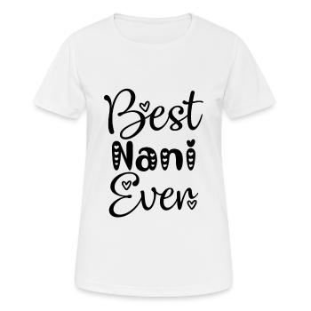 Meilleure grand-mère Nani Suisse Suisse Allemand Omi - T-shirt respirant Femme - blanc - Devant - AI Model Female 172 dark (172cm)
