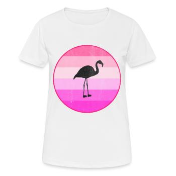 Flamingo - T-shirt respirant Femme - blanc - Devant - AI Model Female 172 dark (172cm)