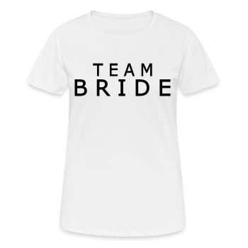 Team bride - Women's Breathable T-Shirt - white - Front - AI Model Female 172 dark (172cm)