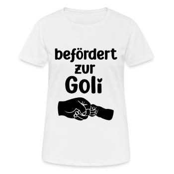 Befördert zur Goli Patentante Österreich Taufpatin - Frauen T-Shirt atmungsaktiv - Weiß - Vorne - AI Model Female 172 dark (172cm)