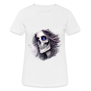 Skeleton - Women's Breathable T-Shirt - white - Front - AI Model Female 172 dark (172cm)