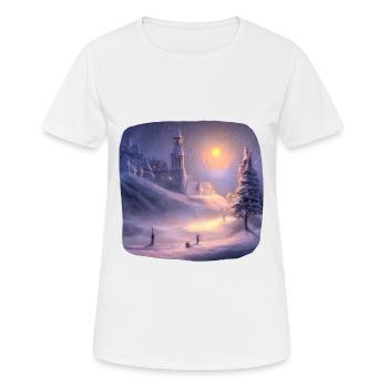 Silent Night - Women's Breathable T-Shirt - white - Front - AI Model Female 172 dark (172cm)