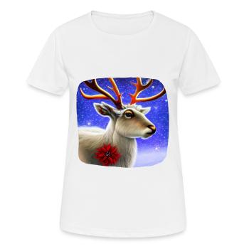 Renne - T-shirt respirant Femme - blanc - Devant - AI Model Female 172 dark (172cm)