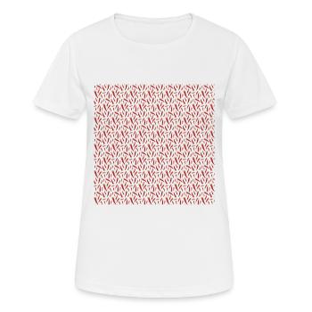 Cornicello porte-bonheur napolitain. - T-shirt respirant Femme - blanc - Devant - AI Model Female 172 dark (172cm)