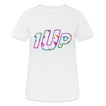 1Up 1up 1UP Joueur Solo - T-shirt respirant Femme - blanc - Devant - AI Model Female 172 dark (172cm)