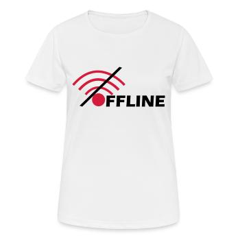 Offline - Women's Breathable T-Shirt - white - Front - AI Model Female 172 dark (172cm)