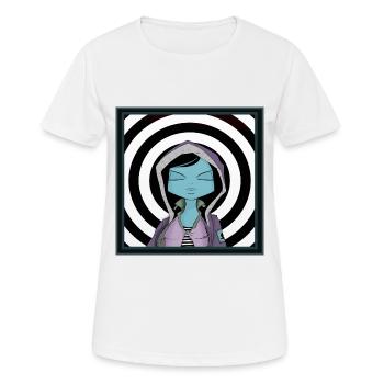 Mädchen TARGET - Frauen T-Shirt atmungsaktiv - Weiß - Vorne - AI Model Female 172 dark (172cm)