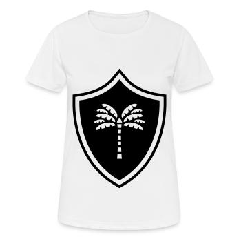 Armoiries de la palme - T-shirt respirant Femme - blanc - Devant - AI Model Female 172 dark (172cm)