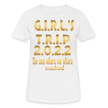 GIRL'S TRIP 2022 - Women's Breathable T-Shirt - white - Front - AI Model Female 172 dark (172cm)