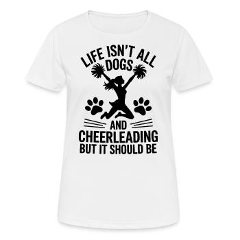 Cheerleading disant drôle Cheerleading cadeau - T-shirt respirant Femme - blanc - Devant - AI Model Female 172 dark (172cm)
