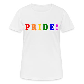 Pride - Frauen T-Shirt atmungsaktiv - Weiß - Vorne - AI Model Female 172 dark (172cm)