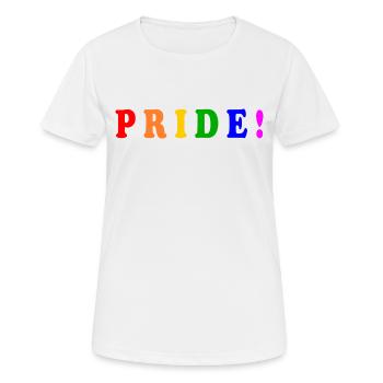 Pride - Frauen T-Shirt atmungsaktiv - Weiß - Vorne - AI Model Female 172 dark (172cm)