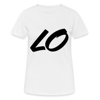 LOVE Liebe ❤ Partnerlook - Frauen T-Shirt atmungsaktiv - Weiß - Vorne - AI Model Female 172 dark (172cm)