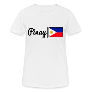 Pinay - Philippines - Women's Breathable T-Shirt - white - Front - AI Model Female 172 dark (172cm)