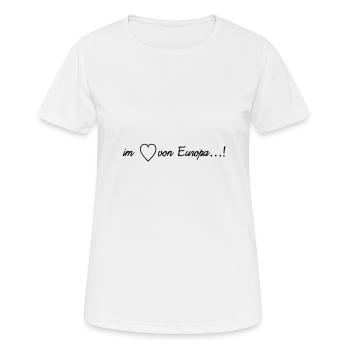 im herzen - Frauen T-Shirt atmungsaktiv - Weiß - Vorne - AI Model Female 172 dark (172cm)