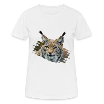 Lynx - Women's Breathable T-Shirt - white - Front - AI Model Female 172 dark (172cm)