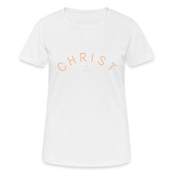 Christ [01] - Frauen T-Shirt atmungsaktiv - Weiß - Vorne - AI Model Female 172 dark (172cm)