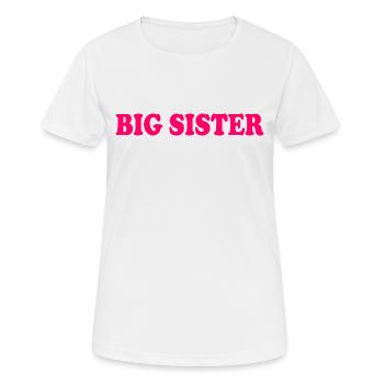Big sister - T-shirt respirant Femme - blanc - Devant - AI Model Female 172 dark (172cm)