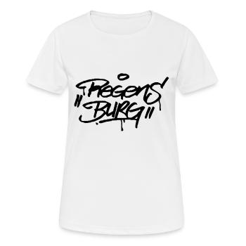 Regensburg Ultras conception de graffiti - T-shirt respirant Femme - blanc - Devant - AI Model Female 172 dark (172cm)