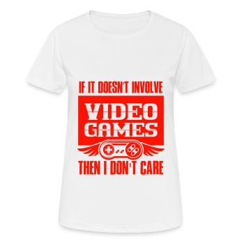 gamer video games - Frauen T-Shirt atmungsaktiv - Weiß - Vorne - AI Model Female 172 dark (172cm)
