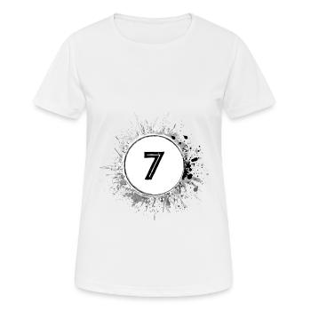 7 Nombre d’objets blob - T-shirt respirant Femme - blanc - Devant - AI Model Female 172 dark (172cm)