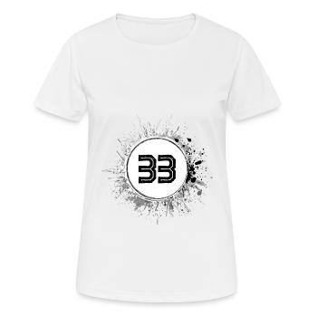 33 Nombre d’objets blob - T-shirt respirant Femme - blanc - Devant - AI Model Female 172 dark (172cm)