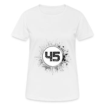 45 Nombre d’objets blob - T-shirt respirant Femme - blanc - Devant - AI Model Female 172 dark (172cm)