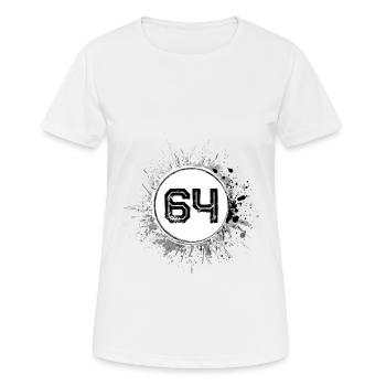 64 Nombre d’objets blob - T-shirt respirant Femme - blanc - Devant - AI Model Female 172 dark (172cm)