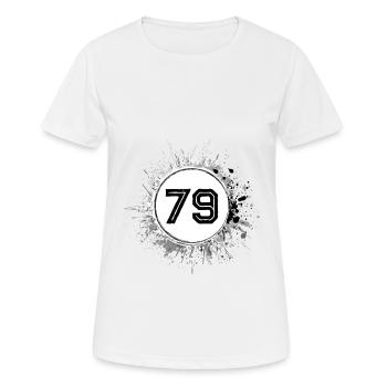 79 Nombre d’objets blob - T-shirt respirant Femme - blanc - Devant - AI Model Female 172 dark (172cm)