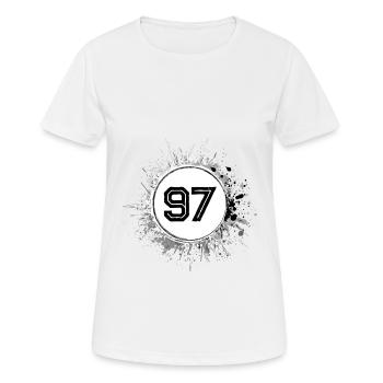 97 Nombre d’objets blob - T-shirt respirant Femme - blanc - Devant - AI Model Female 172 dark (172cm)