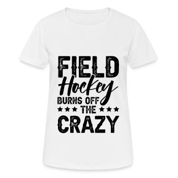 Hockey sur gazon - T-shirt respirant Femme - blanc - Devant - AI Model Female 172 dark (172cm)