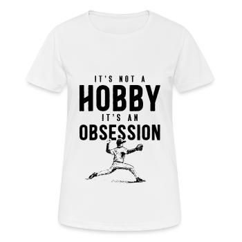 baseball hobby - Frauen T-Shirt atmungsaktiv - Weiß - Vorne - AI Model Female 172 dark (172cm)