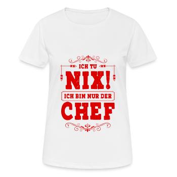 Weltbester Chef - Frauen T-Shirt atmungsaktiv - Weiß - Vorne - AI Model Female 172 dark (172cm)