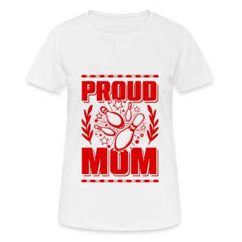 Maman de bowling - T-shirt respirant Femme - blanc - Devant - AI Model Female 172 dark (172cm)