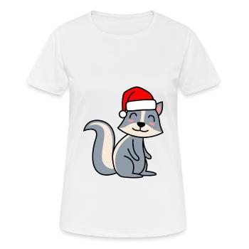 Stinker Comic Weihnachten Xmas - Frauen T-Shirt atmungsaktiv - Weiß - Vorne - AI Model Female 172 dark (172cm)