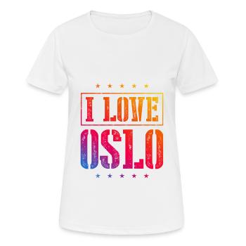 J’adore Oslo - T-shirt respirant Femme - blanc - Devant - AI Model Female 172 dark (172cm)