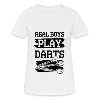 Darts Guys - Women's Breathable T-Shirt - white - Front - AI Model Female 172 dark (172cm)
