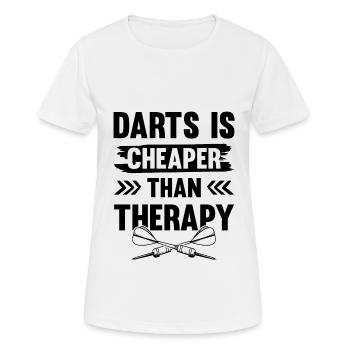 Darts Therapy - Women's Breathable T-Shirt - white - Front - AI Model Female 172 dark (172cm)