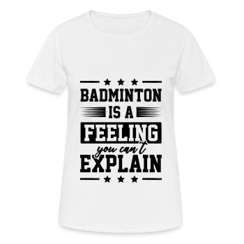 Activités sportives de badminton - T-shirt respirant Femme - blanc - Devant - AI Model Female 172 dark (172cm)