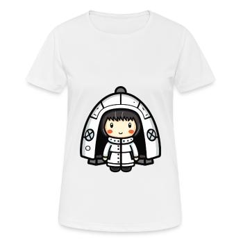 Igloo Eskimo Bande dessinée d’hiver - T-shirt respirant Femme - blanc - Devant - AI Model Female 172 dark (172cm)