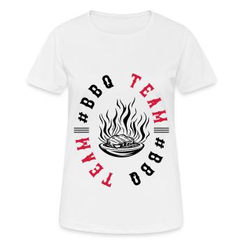 Grill Barbecue Bbq Team - Frauen T-Shirt atmungsaktiv - Weiß - Vorne - AI Model Female 172 dark (172cm)