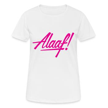 Alaaf! Design rosa - Frauen T-Shirt atmungsaktiv - Weiß - Vorne - AI Model Female 172 dark (172cm)