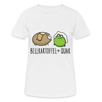 Lustige Pellkartoffel mit Quak - Frauen T-Shirt atmungsaktiv - Weiß - Vorne - AI Model Female 172 dark (172cm)