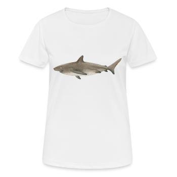 Bronze Shark - Women's Breathable T-Shirt - white - Front - AI Model Female 172 dark (172cm)