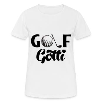 Golf Gotti Golfer Golf - Frauen T-Shirt atmungsaktiv - Weiß - Vorne - AI Model Female 172 dark (172cm)